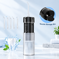 Hydropulseur sans fil portable, irrigateur buccal rechargeable, nettoyeur dentaire avec jet d'eau puissant pour le soin des dents et des gencives