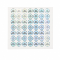 Étiquette de sécurité holographique inviolable QC PASS, étiquette de sécurité à transfert total, étiquette de sécurité à transfert partiel, sceau de sécurité inviolable