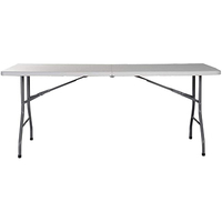 Table pliante rectangulaire moderne et portable de 6 pieds en plastique pour événements, idéale pour le jardin, le camping et les banquets – Vente en gros sur mesure