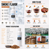 Arôme de fumée liquide de qualité alimentaire pour barbecue, viande, saucisses, sauces, additif alimentaire