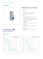 Disjoncteur miniature CHINT NBH8-40 1P+N C4 C10 C16 C40 4.5kA 230/240V AC de haute qualité, prix usine