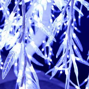 Guirlande lumineuse artificielle LED blanche de 2 m <span class=keywords><strong>en</strong></span> <span class=keywords><strong>métal</strong></span>, étanche IP65, pour décoration de jardin, fêtes, Noël, intérieur/extérieur - Product Image 6