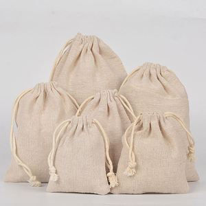 Bolsa de Almacenamiento con Cordón y Bolsillo, 100% Algodón, Personalizable con Logotipo, para Joyería, Anillos, Té, Transpirable, Reciclable - Product Image 3