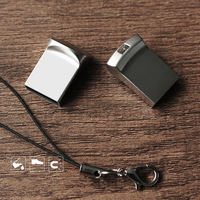 Clé USB mini LOGO moins chère en usine, 4 Go, 8 Go, 16 Go, 32 Go, 64 Go, clé USB en métal 2.0, clé USB personnalisée, clé USB