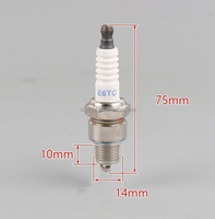 Bougies d'allumage F7TC GX390 154 EY20 E6TC et buses pour moteurs à essence 168F/190F – Pièces d'allumage pour tronçonneuse, générateur, tondeuse à gazon