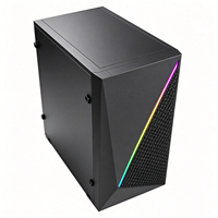 Boîtier PC Gaming OEM Personnalisé Meway, Panneau Frontal en Maille, Tour Micro ATX en Acier SPCC, Support Alimentation ATX, Châssis de Bureau, 1 Ventilateur, Taille Personnalisée, En Stock