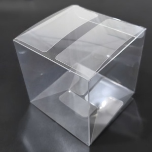 8x8x8 см Прозрачные перерабатываемые пластиковые коробки для домашних животных 3,15 дюймов прямоугольные виниловые кубики хрустальные Защитные чехлы для свечей с УФ-покрытием подарок - Product Image 2