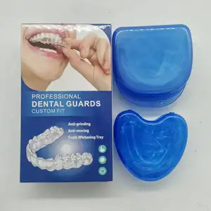 Thermoformage sans BPA Protège-dents personnalisé blanchissant les dents plateau buccal anti-ronflement plateau buccal anti-grincement