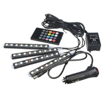 RGB LED Auto-Innenraumbeleuchtung USB Kabellose Fernbedienung APP Musiksteuerung Bernsteinfarbener Blinker DRL Universell Passend Plug-and-Play