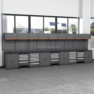 Armoire combinée, établi en acier haute résistance, armoire personnalisable, outils d'atelier robustes, système de rangement de <span class=keywords><strong>garage</strong></span>, OEM - Product Image 4