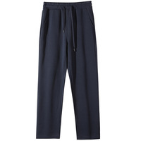 Nouveau pantalon de sport décontracté ample en coton lourd de 300 g, couleur unie, respirant, pantalon de survêtement droit pour homme