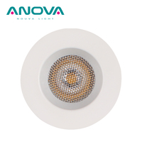 Mini Downlight Aluminium acier inoxydable fixe Deep anti-éblouissement Rond 1W IP65 Encastré LED Spot Light
