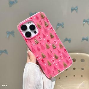 เหมาะสำหรับเคส iPhone 17 Pro Max, ของขวัญต้นคริสต์มาส, เคสเจลลี่สีแดงกุหลาบสัมผัสนุ่ม, เคสโทรศัพท์กันกระแทก - Product Image 2