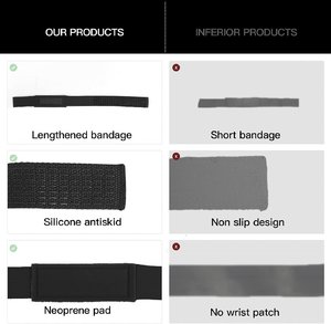 Biểu Tượng Tùy Chỉnh Neoprene Độn Phòng Tập Thể Dục Trọng Lượng Nâng Dây Đeo Cổ Tay Cho Thể Thao Sức Mạnh Đào Tạo Powerlifting Tập Thể Dục Cử Tạ - Product Image 3
