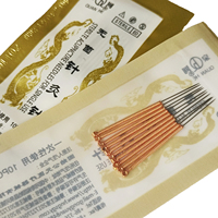 Aiguilles d'acupuncture faciale Sujok, 500 pièces, 0,30x13mm, manche en cuivre, aiguille d'acupuncture avec tube, Agujas De Acupuntura