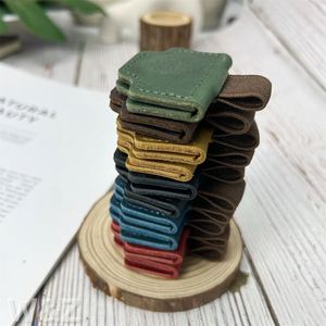 HR Luxury Design Genuine Leather Magnetic <b>Bookmark</b> with Pen Clip Classic Leather Pen Clip for Students Readers - Product Image 3