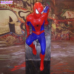 Sculpture en fibre de verre grandeur nature de <span class=keywords><strong>Spider</strong></span>-<span class=keywords><strong>Man</strong></span>, légende <span class=keywords><strong>Marvel</strong></span>, film de super-héros célèbre, décoration de la maison, artisanat en résine - Product Image 3