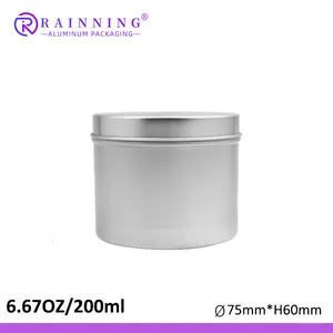 1oz 20oz 3oz 4oz Decorative Gold Silver Soy Wax Candle Cans Container Metal Tin Box Custom Round Metal Tin Candle Jars