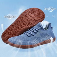 Sepatu Jalan Santai Outdoor Ringan, Bernapas, Nyaman, Bagian Atas Berbahan Mesh Lembut, Anti-Selip, Sol Padat, Fleksibel untuk Musim Semi/Panas