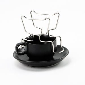 Hengsheng tel şekillendirme filtre kahve tutucu damlatıcı standı üzerine dökün el damla Metal - Product Image 4