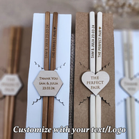 Baguettes en bambou personnalisées pour mariage, vaisselle sur mesure, cadeaux pour mariage/anniversaire/fête/fiançailles/anniversaire de mariage