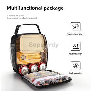 Boîtes à lunch personnalisées avec logo, sac à lunch pour hommes et femmes, grande capacité, sacs isothermes réutilisables, boîtes à lunch pour le travail, le pique-nique, les voyages - Product Image 6