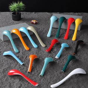Cucharas de Melamina con Mango Largo, Color Sólido, Duraderas, Resistentes a Caídas, para Servicio de Buffet, Uso en Restaurantes - Product Image 1