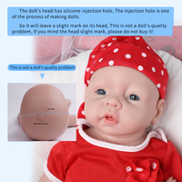 Poupée bébé réaliste de 20 pouces lestée Reborn comme la vie cadeau d'anniversaire de poupées pour tout-petits pour les enfants