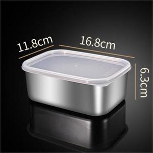 Nhỏ gọn 304 thép không gỉ Hộp đựng thức ăn leakproof Silicone con dấu cho văn phòng/Hoàng Gia Tủ lạnh sử dụng cá trái cây bữa ăn chuẩn bị nhà bếp - Product Image 4