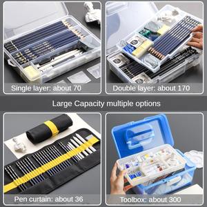 Vente en gros de kit d'art de grande capacité pour étudiants coque en plastique avec peinture de <span class=keywords><strong>croquis</strong></span> au crayon de couleur - Product Image 4
