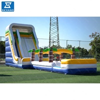 Toboggan aquatique gonflable géant personnalisé pour parc aquatique, parc d'attractions