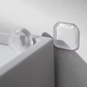 透明自强粘透明墙壁门把手限位器降低噪音可清洗可重复使用门把手墙壁保护器 - Product Image 1