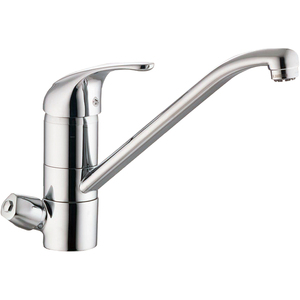 Mezclador de fregadero de cocina de 3 vías cromado con herramienta de torneado de conexión de agua potable - Product Image 2