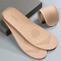 Semelles intérieures de sport en cuir véritable et latex - Amortissement absorbant les chocs pour unisexe