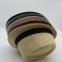 Topi Pria musim panas pelindung matahari topi jerami gaya Kuba rumput alami untuk sehari-hari kasual luar ruangan pesta dan pemandangan perjalanan