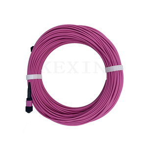 Cordon de brassage fibre optique KEXINT 24 fibres, <span class=keywords><strong>rouge</strong></span>, MPO OM4 FTTH G657A1, avec <span class=keywords><strong>gaine</strong></span> extérieure PVC/LSZH, certifié CE, prix usine - Product Image 4