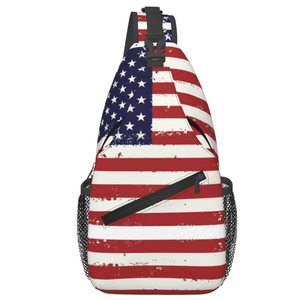 Drapeau du <span class=keywords><strong>Costa</strong></span> <span class=keywords><strong>Rica</strong></span> personnalisé sac à bandoulière sac à dos drapeau voyage randonnée sac à dos épaule poitrine sac à dos pour femmes hommes - Product Image 2
