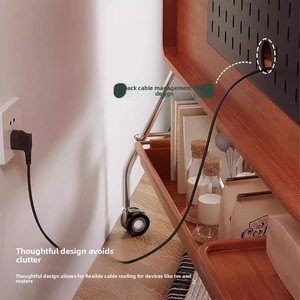 <span class=keywords><strong>Mueble</strong></span> de <span class=keywords><strong>TV</strong></span> Móvil de Madera Maciza Estilo Vintage <span class=keywords><strong>con</strong></span> <span class=keywords><strong>Ruedas</strong></span>, Diseño Nórdico, Muebles para el Hogar, para Salas de Estar, Dormitorios y Oficinas - Product Image 4