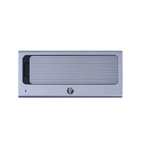 VCOM Gris Aluminio M.2 SATA NVMe SSD Carcasa con USB C A Hub USB 3,1 Gen 2 10Gbps B M Key Adaptador de disco de estado sólido