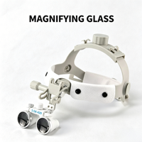 Professional Dental Loupes 2.5X 3.5X Headband Surgical Magnifier Glasses LED Light Oral ENT Orthopedic Medical Examination Loupe