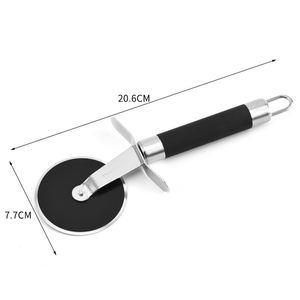 موقد بيتزا من الفولاذ المقاوم للصدأ سكين مطبخ بيتزا عجلة الخبز المنزلي عجلة واحدة عجلة - Product Image 4