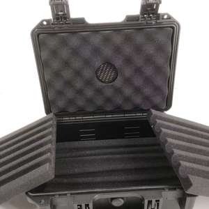 Dpc036-4 Zwarte Draagbare Waterdichte Vochtbestendige Kunststof Sigaar Draagtas Met Aanpasbaar Interieur Schuim - Product Image 3