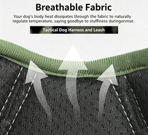 Harnais pour chien en nylon réfléchissant et maille respirante, avec boucle réglable et anneau en D - Product Image 6
