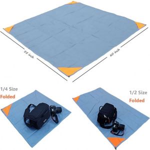 Custom-Sized Pocket in Nylon Outdoor <b>Picnic</b> Waterproof Bag-Style Beach Blanket Sand-Proof Camping <b>Mat</b> - Product Image 2