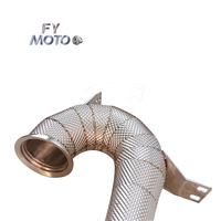 Pour AMG GT43 GT50 GT53 GLE53 S450 S500 M256 3.0T Downpipe 2017 + avec bouclier thermique