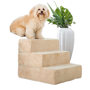Vente en gros de luxe <span class=keywords><strong>Escalier</strong></span> pour animaux de compagnie durable et amovible en plastique motif solide pour une utilisation en extérieur chauffage refroidissement pour chat <span class=keywords><strong>chien</strong></span> escalade - Product Image 2