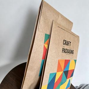 Sacs en papier kraft recyclé, sacs d'expédition en papier kraft recyclé après consommation avec votre propre logo pour une marque éco-responsable durable - Product Image 5