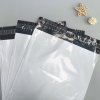 Enveloppes d'Expédition Compostables Bleues avec Logo Personnalisé, Sacs Polymailer pour Courrier, Emballage Plastique Imprimé