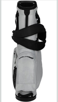 Sac de golf BA BA-694 personnalisé avec logo, 5 compartiments, en cuir PU imperméable blanc et noir, accessoires de golf personnalisables