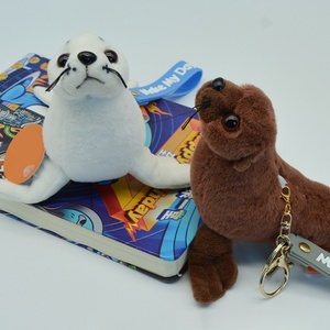 Juguete de Peluche de León Marino Blanco Barato de 12 cm, Mini Juguete de Peluche de Animal Marino Suave y Lindo al por Mayor - Product Image 6